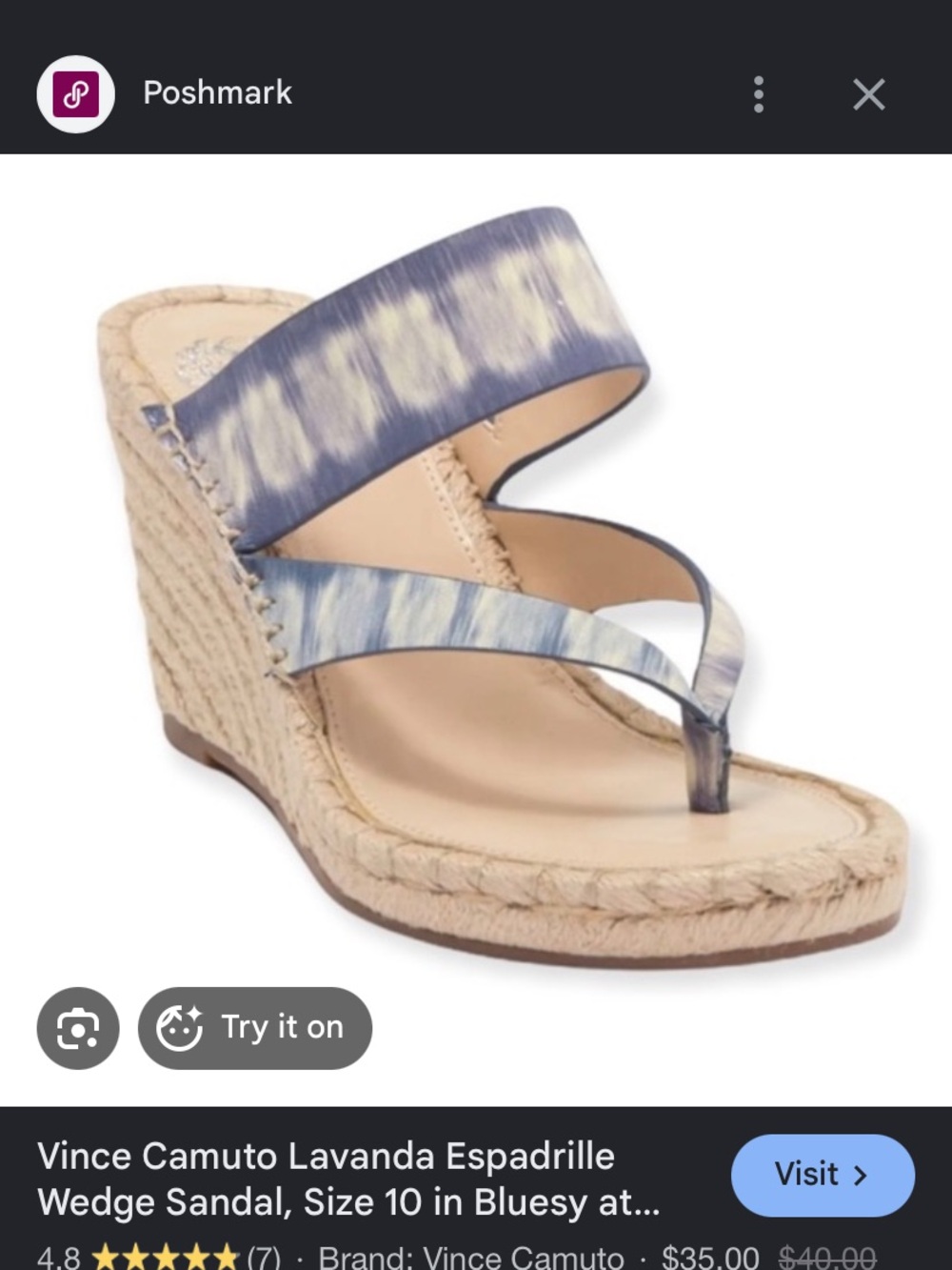 Vince Camuto Lavanda wedge sandals 9M BNWT